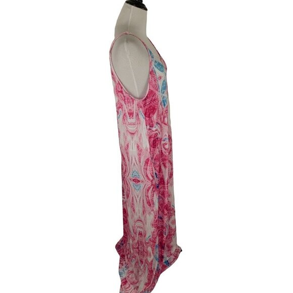 Beyond this Plane Women's S Small Maxi Dress Adjustable Straps Abstract Print - Picture 3 of 7